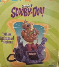 Vintage 2000 Scooby Doo Shaggy Talking Animated Telephone Telemania w/Box picture