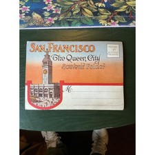 Vtg San Francisco The Queen City Souvenir Folder 1920'S Pacific Novility picture