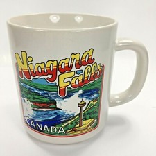 Vintage Niagara Falls Canada Coffee Mug Colorful Graphics Souvenir Cup picture