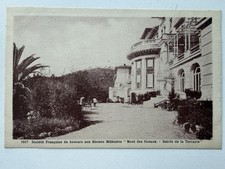 Antique France Postcard Mont des Oiseaux Hyeres Military Red Cross Terrace picture