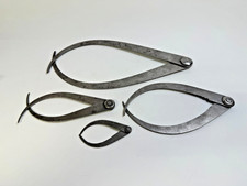 Lot of 4 Antique Outside Calipers | L.S. Starrett 14