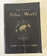 1921 Pictorial Atlas of the World Leather Bound picture