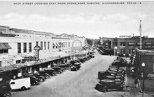 Main Street View Stone Fort Theatre Nacogdoches Texas TX - Reprint picture