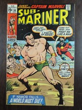 Marvel Comics SUB-MARINER #30 Captain Marvel (1970) picture