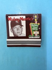 1960’s Mickey Mantle's Cover Holiday Inn Hotel FULL Matchbook Joplin MO NM. picture