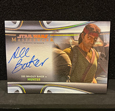 Topps 2021 Star Wars Masterwork Dee Bradley Baker Hunter Auto MWA-DBH /25 picture