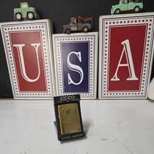 RARE ZIPPO 1994 Anheuser Busch Engraved Eagle Anheuser-Busch Logo Gold in Color picture