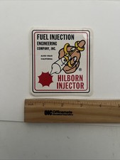 Vintage Drag Racing Hot Rod Hilborn Fuel Injection Injector Sticker Decal picture