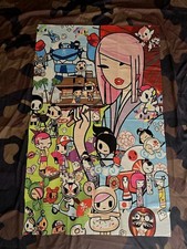 Tokidoki TKDK GEISHA GIRL HUGE Wall Banner Tapestry with hardware 2'10