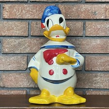 Vintage Walt Disney Donald Duck Standing Cookie Jar 1950s Ceramic Pottery USA picture