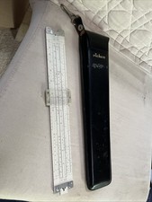 Vintage Pickett N803-T Log Log Dual Base Speed Slide Rule, W Leather Case picture