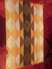 Vintage Cannon Royal Seven Seas Wavy Orange Yellow Towel MCM *cutter/flaws/stain picture