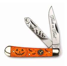 EAGLE EDGE Halloween Trapper Pocket Knife, Two Blade Limited 1st Ed. Collectible picture