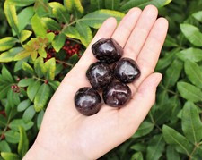 5 Garnet Tumbled Stones:  'A' Grade Natural Polished Crystals picture