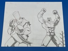 Tekken Paul Phoenix King Original Art Gerardo Sandoval? Unsigned 11x8 Sheet picture