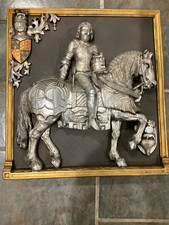 Marcus Designs Richard III Metal & Wood Wall Plaque Relief 3D Effect 1974 picture