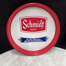Vintage 1972 Schmidt Beer Metal Serving Tray 13” picture