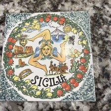 Trinacria Sicilian 3 Legged Wall Plaque Art Tile picture