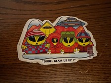 RARE Vintage South Mars Alien South Park Vending Machine Stickers New. picture