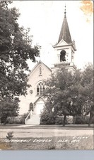 LUTHERAN CHURCH iola wi real photo postcard rppc wisconsin picture