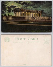 Vintage Cheesman Memorial Park Denver Colorado Night Postcard c. 1910s picture
