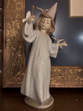 Vintage Lladro Magical Moment -Retired 6171- Girl Fairy Wizard Statue MIB picture
