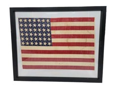 Authentic Antique Unofficial 42-Star American Parade Flag 12