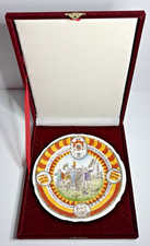 1892 Worlds Columbian Exposition Plate Victoria Carlsbad In Original Case 1492 picture