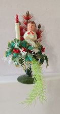 Vtg Mid Century Christmas Choir Boy Centerpiece Plastic Candle Table Decor 8