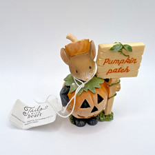 Enesco Tails With Heart Pumpkin Spice Mice 6006558 Halloween Mouse Patch picture