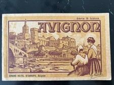 Vintage Avignon France Souvenir Postcard Booklet Grand Hôtel d’Europe 1920s-30s picture