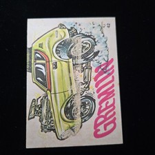 1970 Donruss Fiends and Machines Card Sticker 42 picture