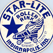 1950s Star-Lite Roller Skating Rink Roosevelt Station Street Indianapolis IN picture