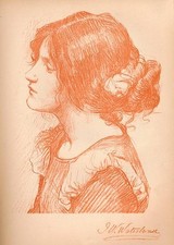 Sketch Of A Woman from The Studio Volume 6 1896 Historic Print Old Photo picture
