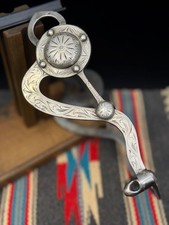 BEAUTIFUL Vintage Unmarked S-Shank Silver Overlaid Engraved Bit picture