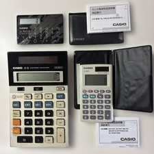 Retro CASIO calculator 3 points JS-10 SL-760LB SL-797A #1d6f01 picture