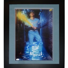 Dale Murphy Autographed Atlanta Braves (Lightning Bat Pose) Deluxe Framed 12x18 picture