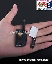 1:12 1:6 USE Miniature Tiny Real Working Folding Pocket EDC Brass Knife Keychain picture