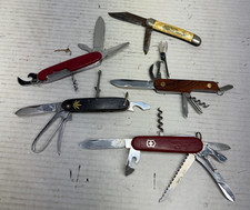 Mixed Vintage Pocketknife Lot 5 Victorinox Officer Japan China Stainless others picture