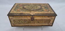 Antique Artstyle Chocolates Tin Cherubs & Angels Hinged Lid Keepsake Box Gold picture