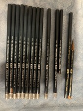 14 Vintage Eberhard Faber Microtomic HB Woodclinched Pencils (2 Van Dyke) picture