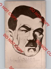 WOW c. 1920s Plutarco Calles Mexico President NUDE WOMEN Satire Caricature RPPC picture