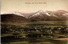 c1908 Birdseye View Pomona California CA South Hills Newman Post Card Postcard picture