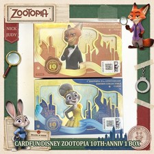 Card Fun Disney Zootopia 10th‑Anniversary Commemorative Cards 1x Random Box New picture