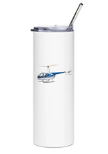 Robinson R44 Stainless Steel Water Tumbler with straw - 20oz. picture