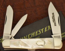 WINCHESTER TRADEMARK MADE IN USA AAA+ MOTHER OF PEARL WHITTLER KNIFE NICE (36884 picture