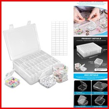 YOSINXU 31Pcs Clear Mini Bead Organizer Box for DIY Craft Supplies picture