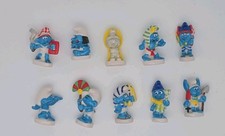 French Feves Smurfs Egyptian set - 2015 Ceramic Mini  Set of 10 Peyo King Cake picture