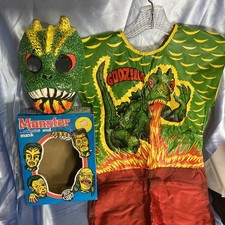 1978 GODZILLA Halloween Costume & Mask BEN COOPER Complete TOHO JAPAN MONSTER picture