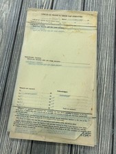 Line-Up Of Trains For Track Car Operators Vintage Railroad Document picture
